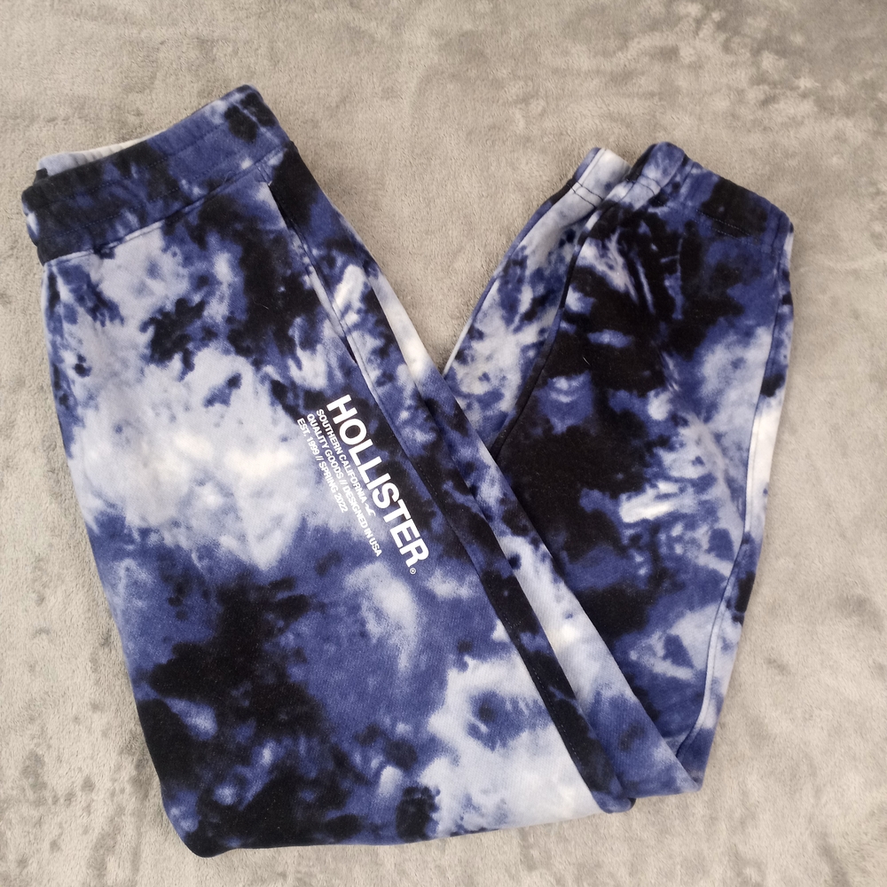 Hollister Women's Tie-Dye Joggers Pants Purple & White Size Small